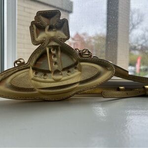 Vivienne Westwood Gold Crossbody Bag